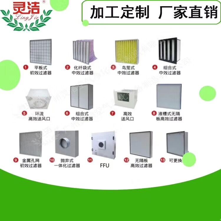 工业高效过滤器品牌厂家排名 无尘室HEPA滤网源头厂家